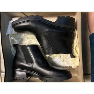 Vintage Bass Ankle Blk Booties Sz 7.5 W In Original Box